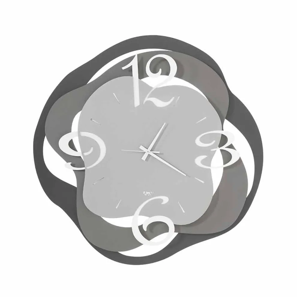 Moderne Design Wanduhr aus Eisen Made in Italy - Gertrude
