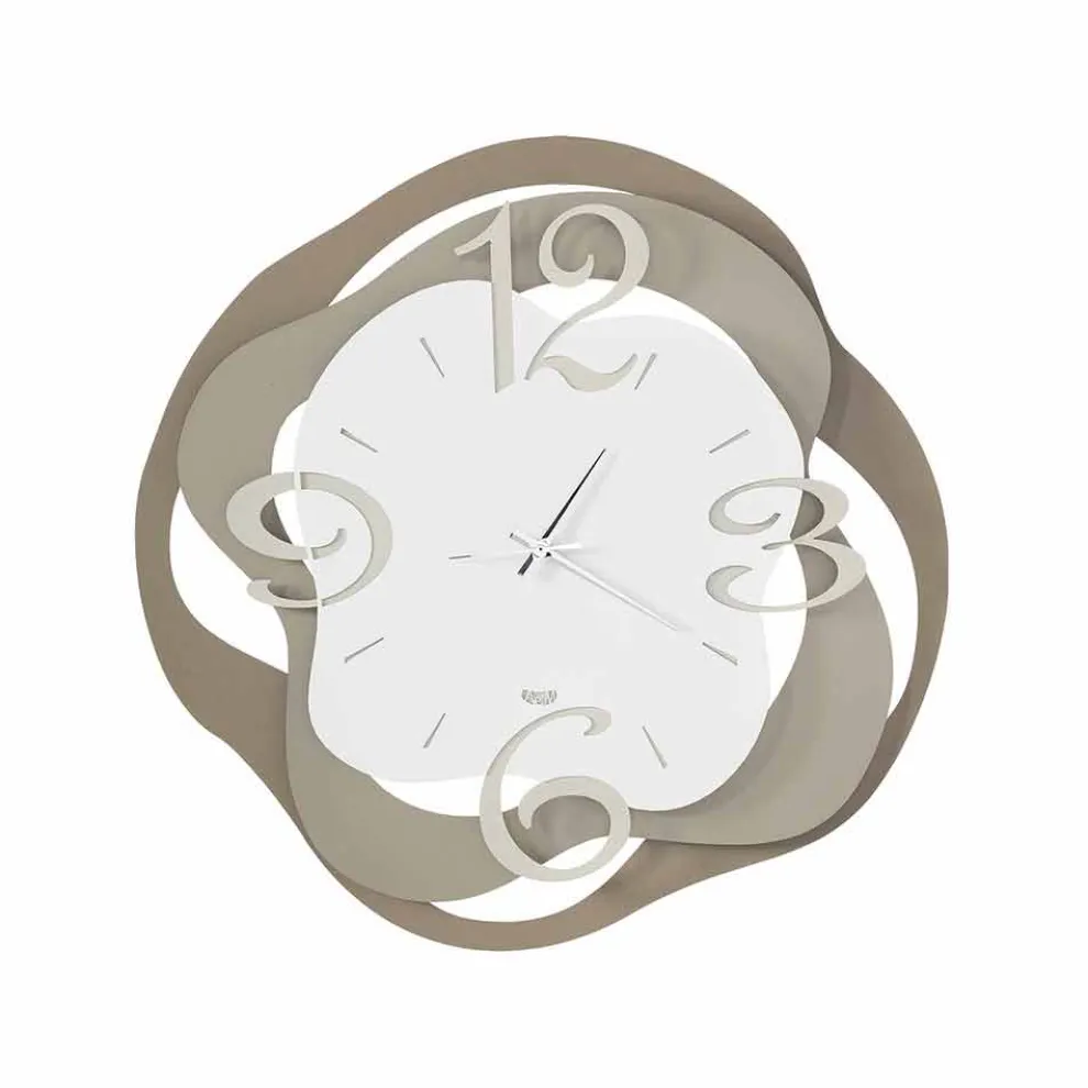 Moderne Design Wanduhr aus Eisen Made in Italy - Gertrude