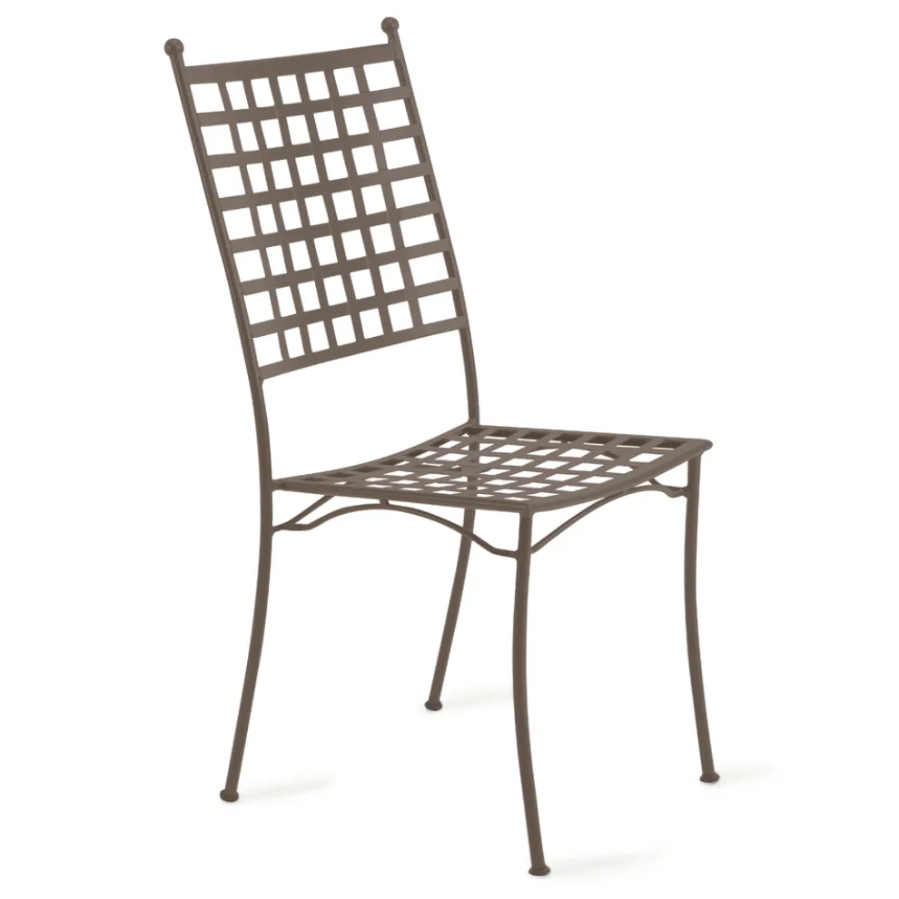 Outdoor-Stuhl aus verzinktem Stahl stapelbar 4 Stück Made in Italy - Sibo