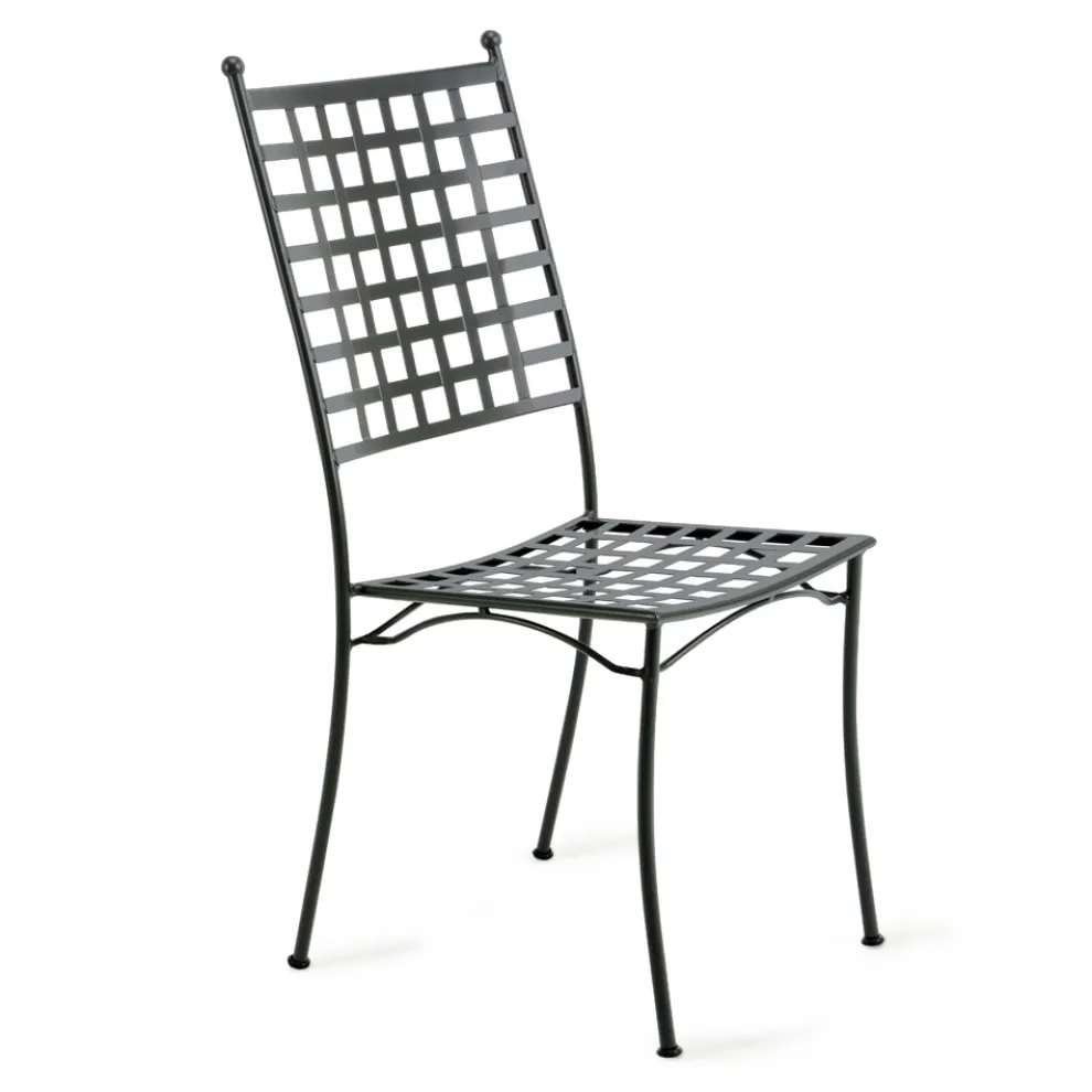 Outdoor-Stuhl aus verzinktem Stahl stapelbar 4 Stück Made in Italy - Sibo