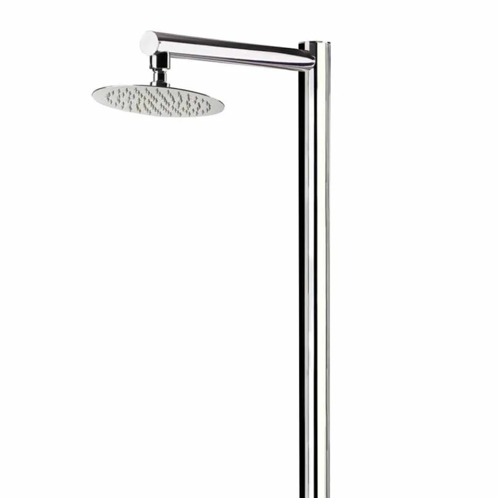 Außendusche aus verchromtem Edelstahl mit Handbrause Made in Italy - Modeo