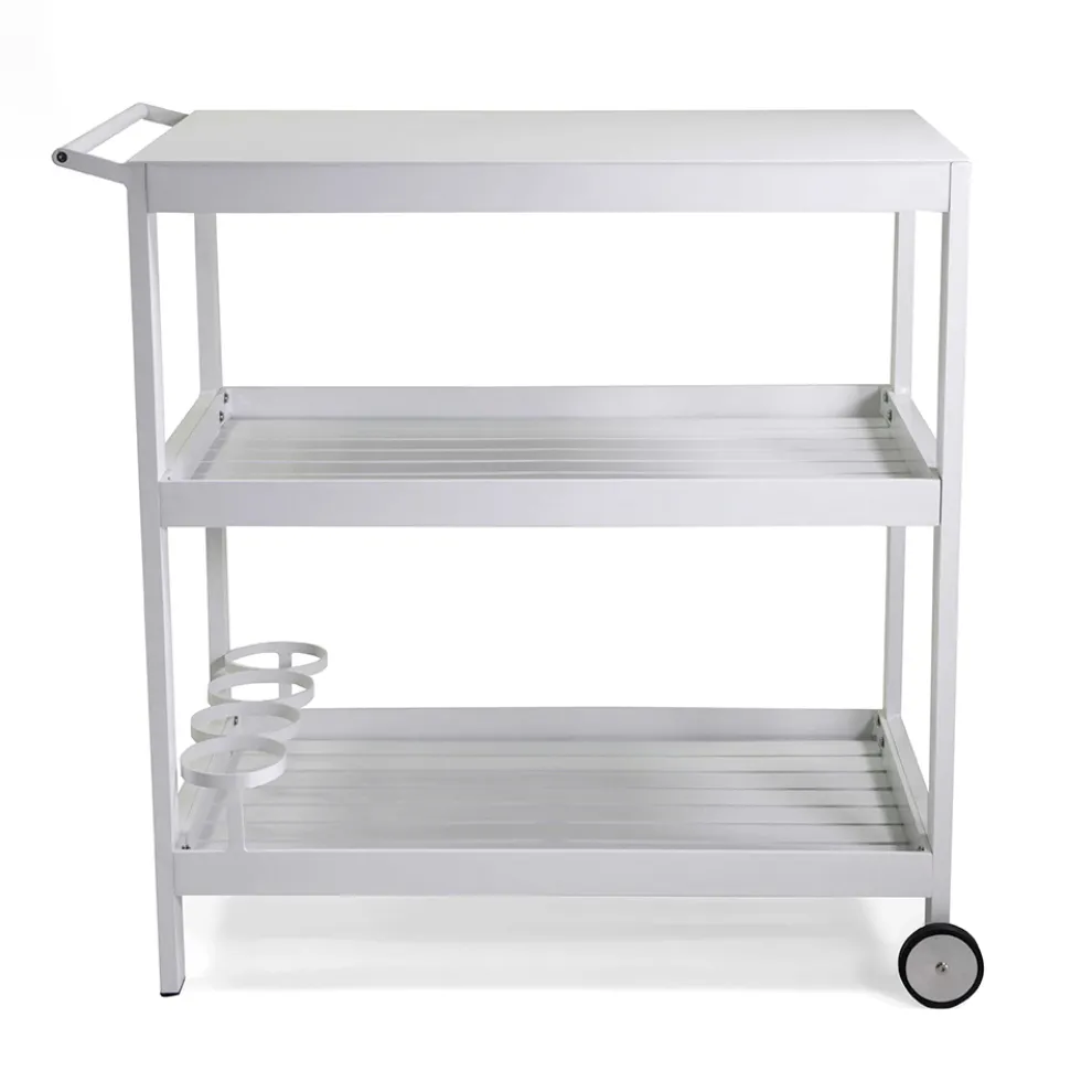 Aluminium-Wagen mit verschiedenen Oberflächen mit Rädern und 3 Etagen - Zelt