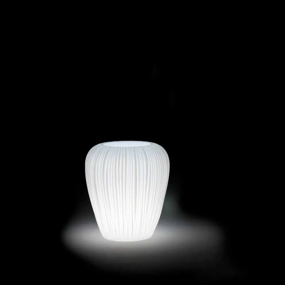 Modernes Design Leuchtende Außenvase aus Polyethylen, 2 Stück - Haut von Myyour