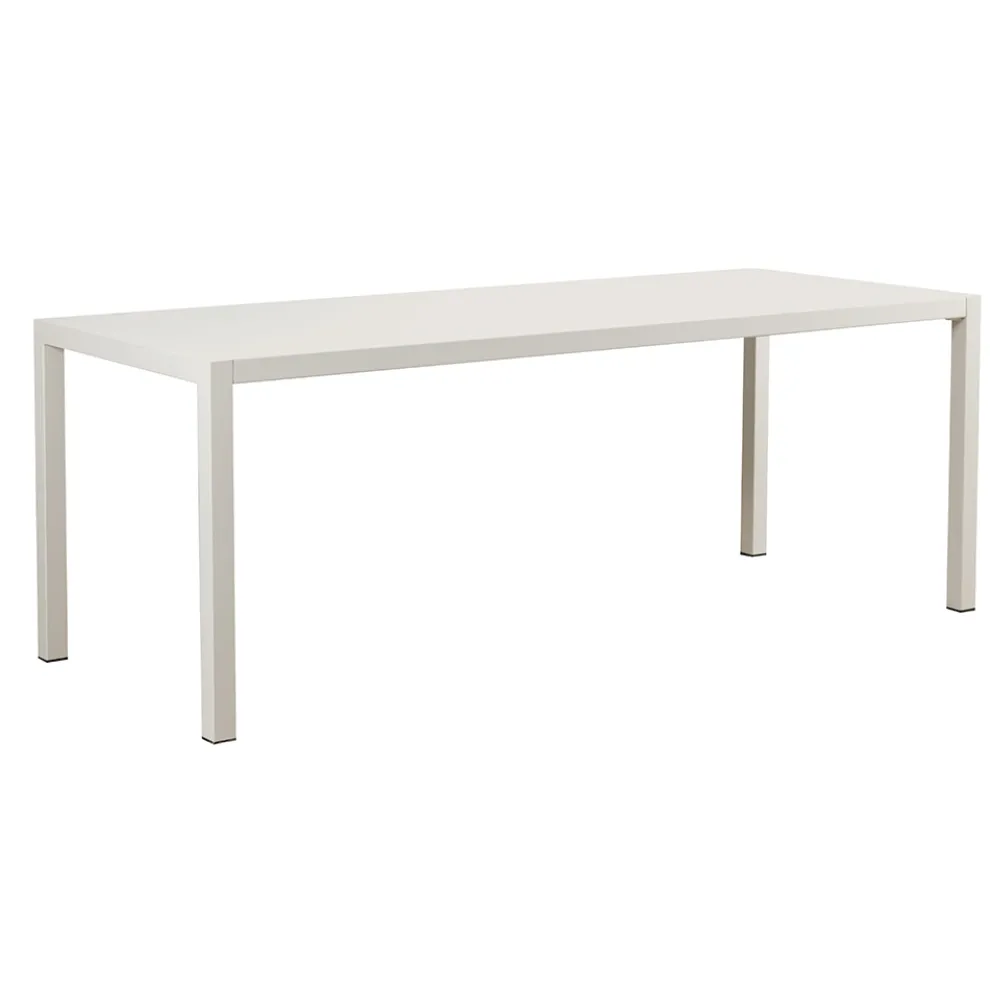 Rechteckiger Gartentisch aus verzinktem Stahl Made in Italy - Azul