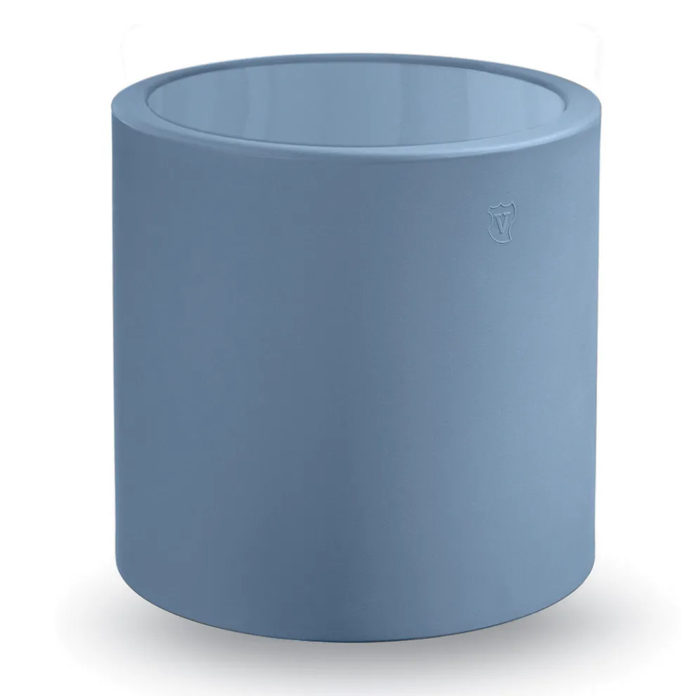 Runder Garten-Couchtisch aus farbigem Polyethylen Made in Italy - Noemi