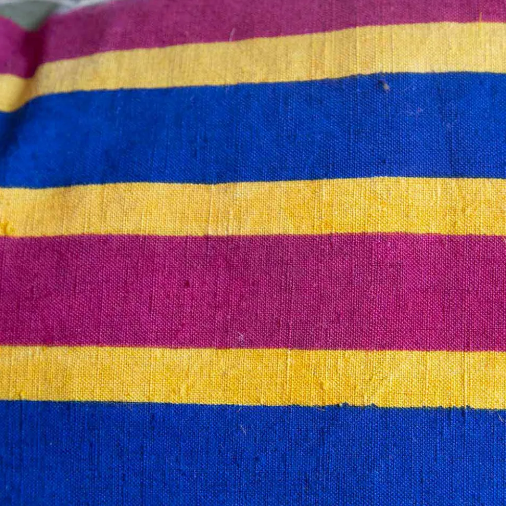 Künstlerisches italienisches Handwerkskissen Einzigartiges handgemaltes Stück - Viadurini von Marchi