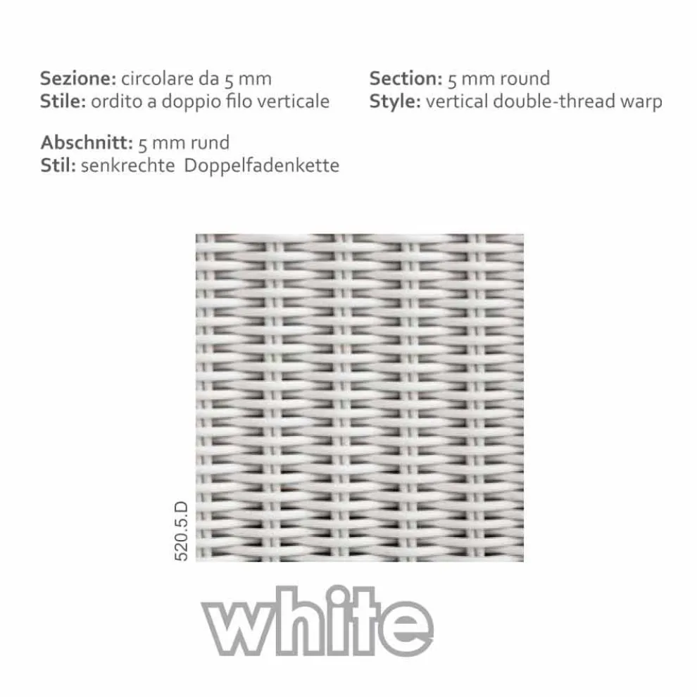 Outdoor Polyrattan  Loungesofa 3 Sitzer handgeflochten