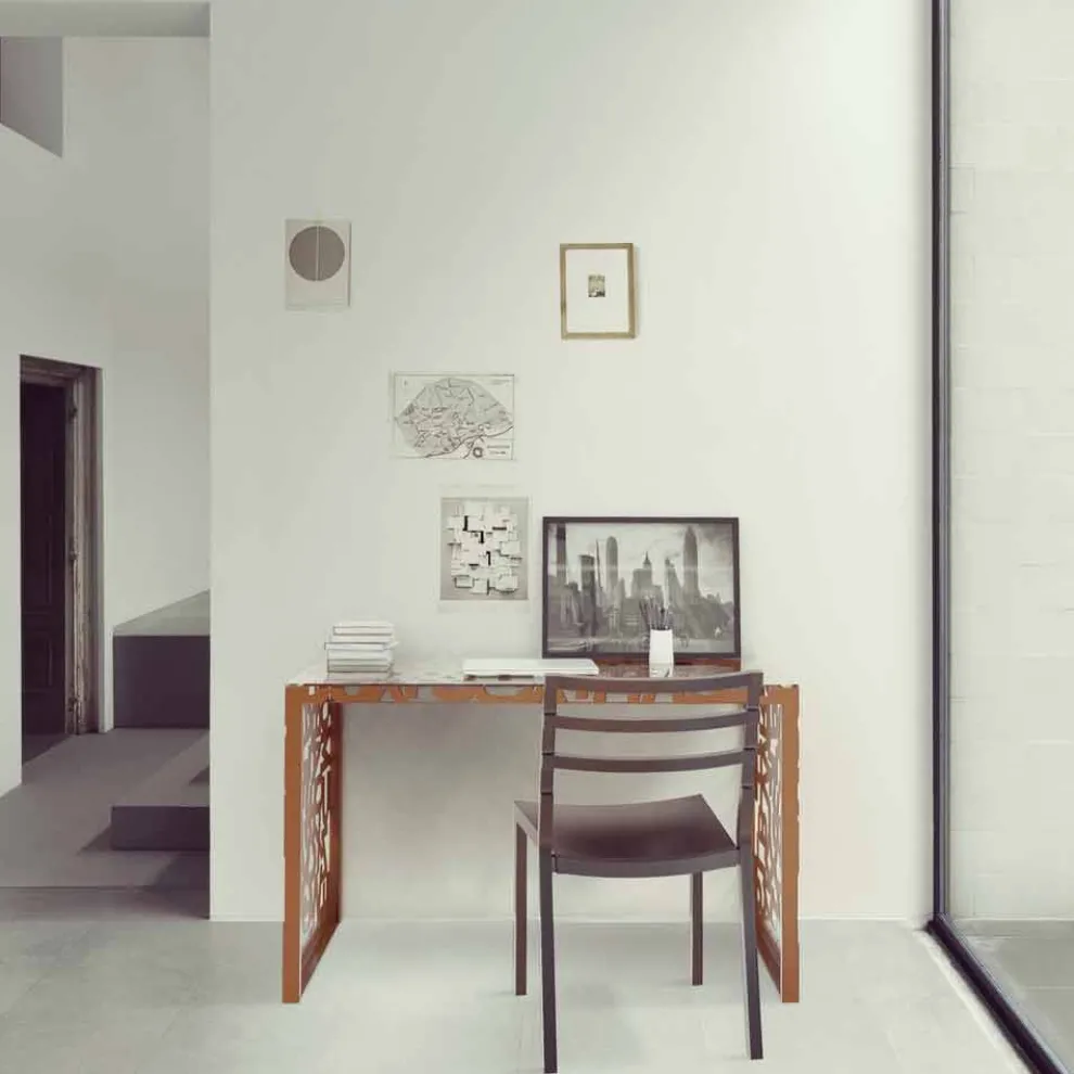 Moderne Design Schreibtisch Kattedra 120x65x75 Mabele, Made in Italy