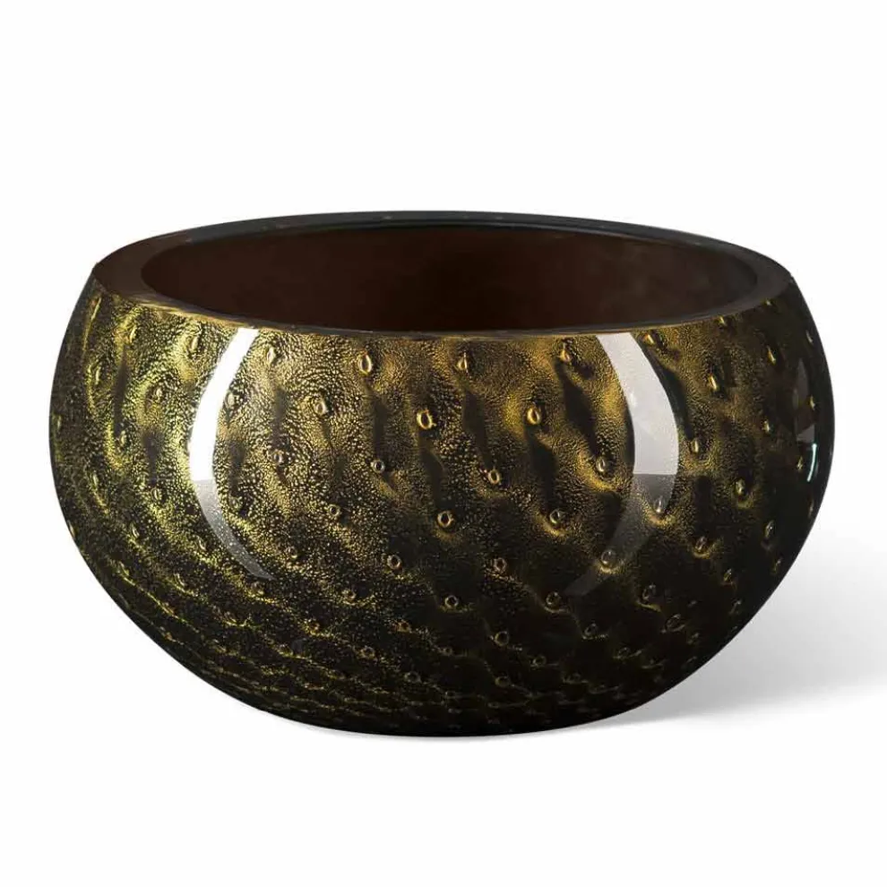 Runde Indoor-Vase aus farbigem Muranoglas Made in Italy - Asper