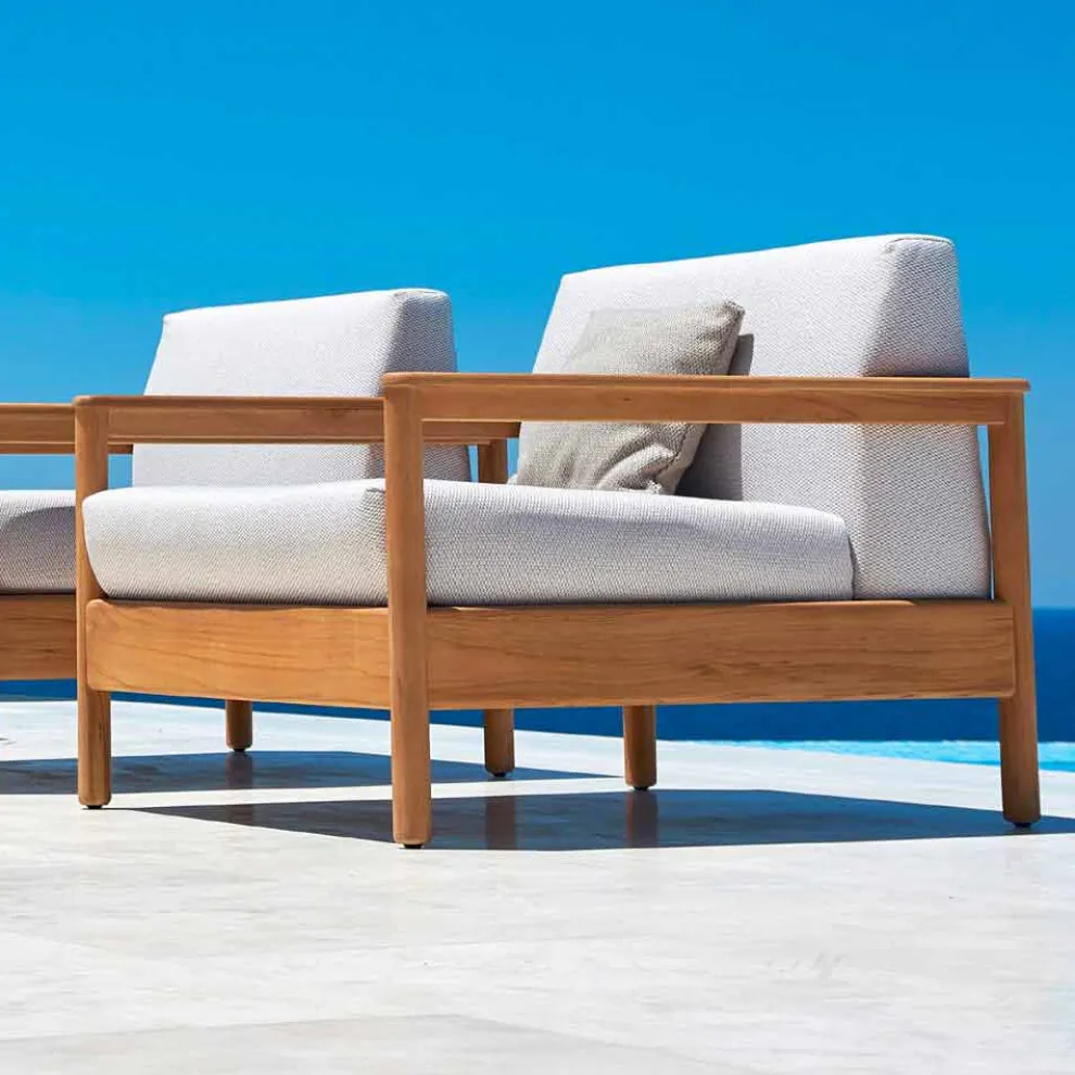 Moderner Gartensessel aus Stoff gepolstert Varaschin Bali