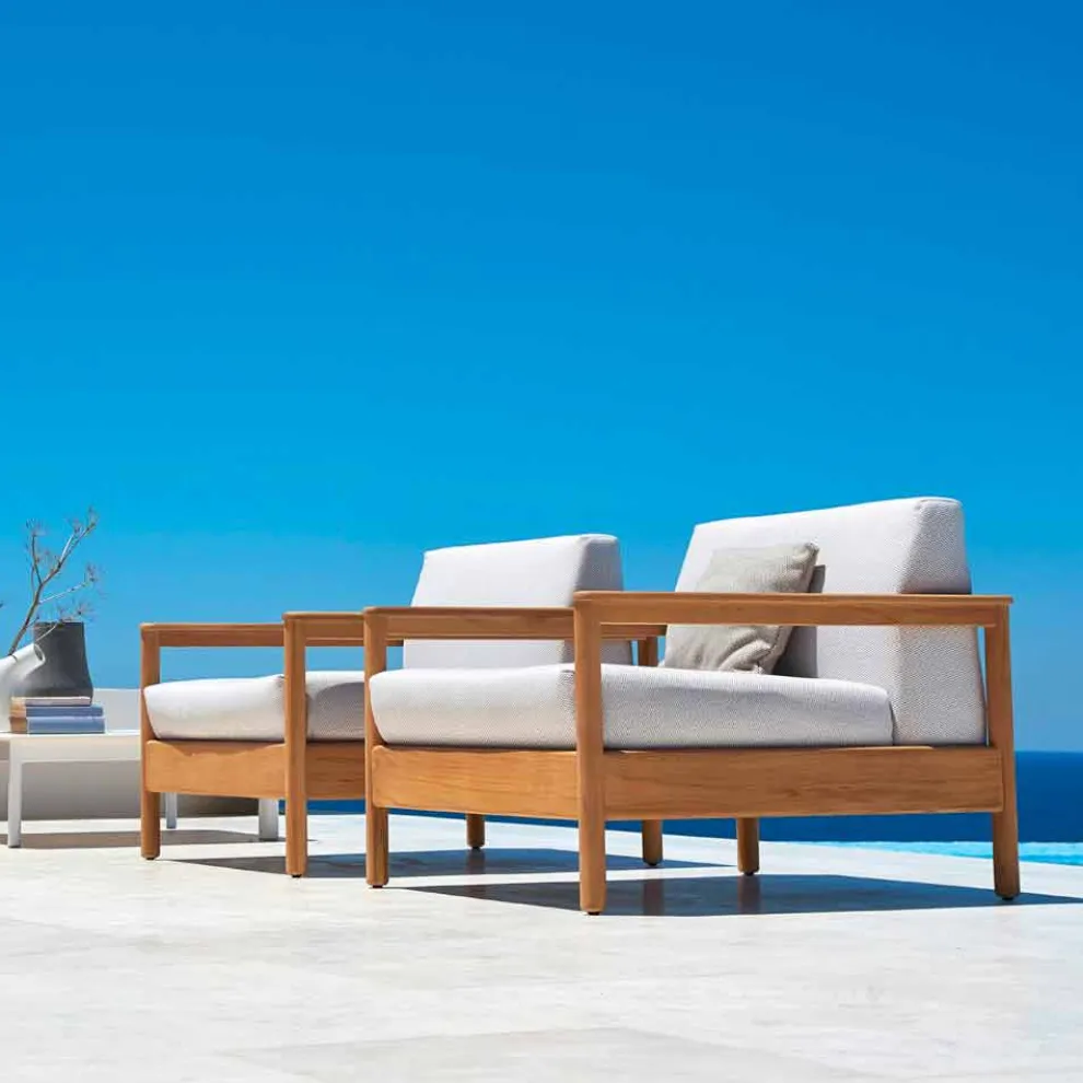 Moderner Gartensessel aus Stoff gepolstert Varaschin Bali