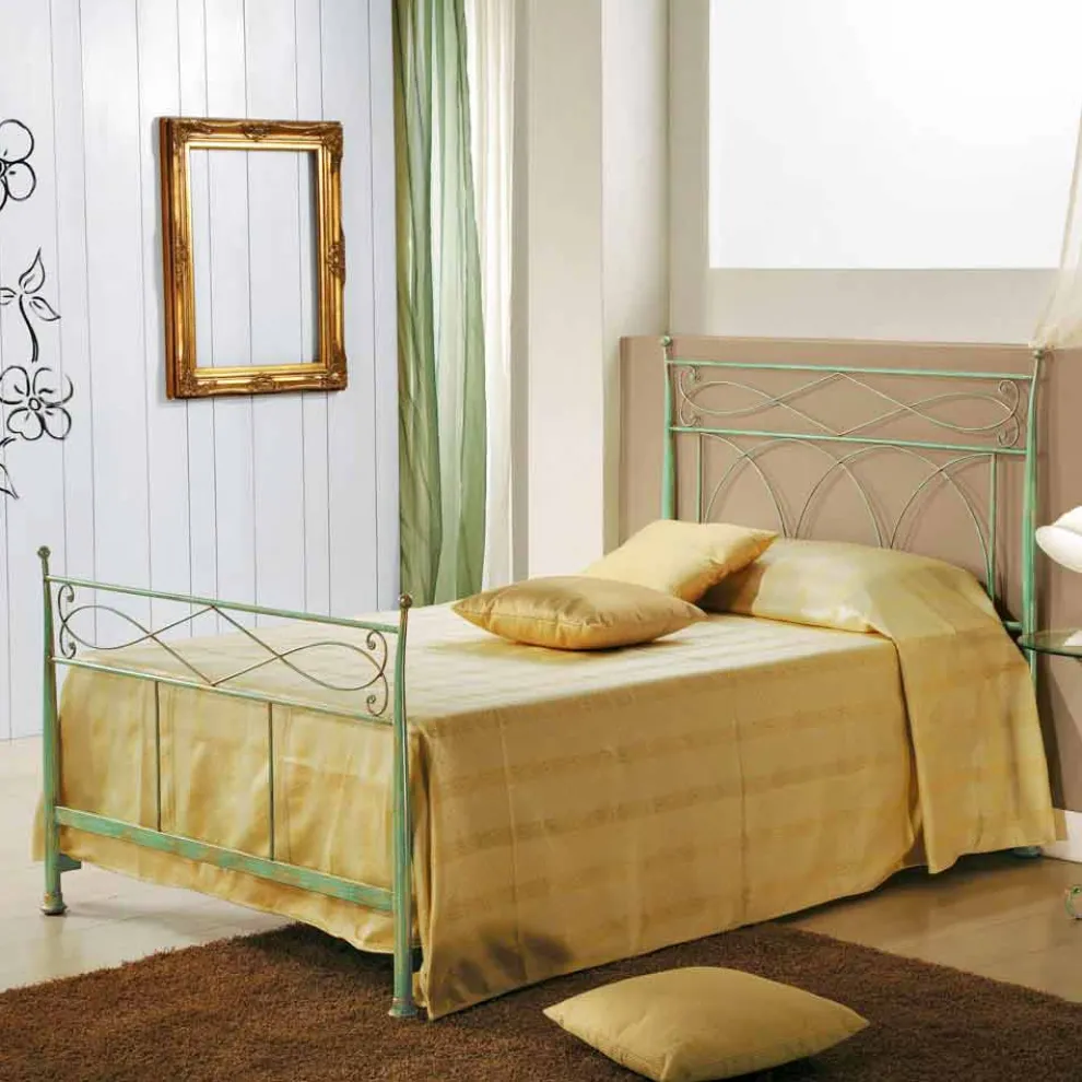 Bett 120x190 aus Schmiedeeisen handgefertigt Gabriella