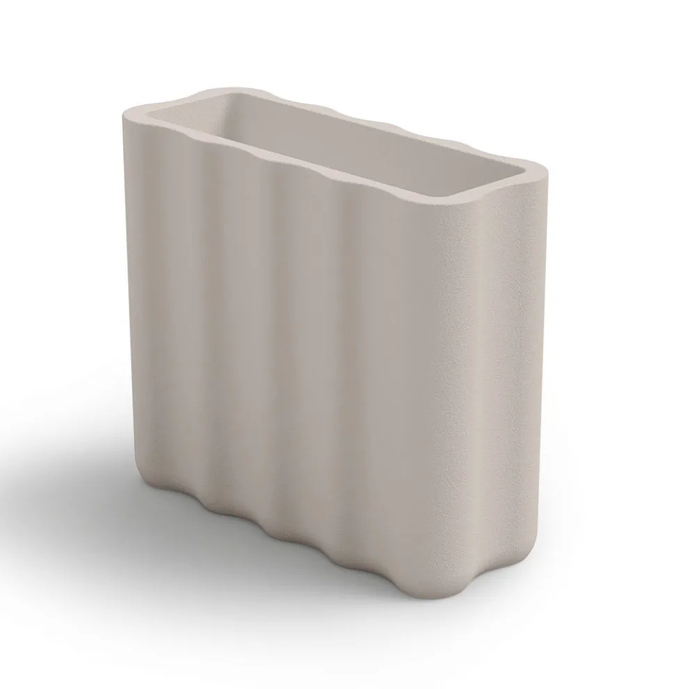 Outdoor-Vase aus farbigem Polyethylen 2 Größen Made in Italy - Barbia