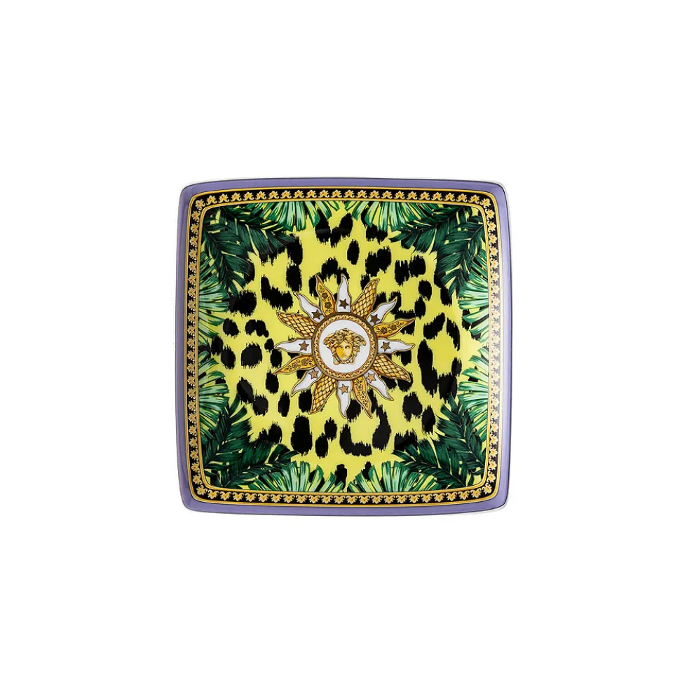 Rosenthal Versace Jungle Animalier 6 flache, quadratische Schalen - Animalier