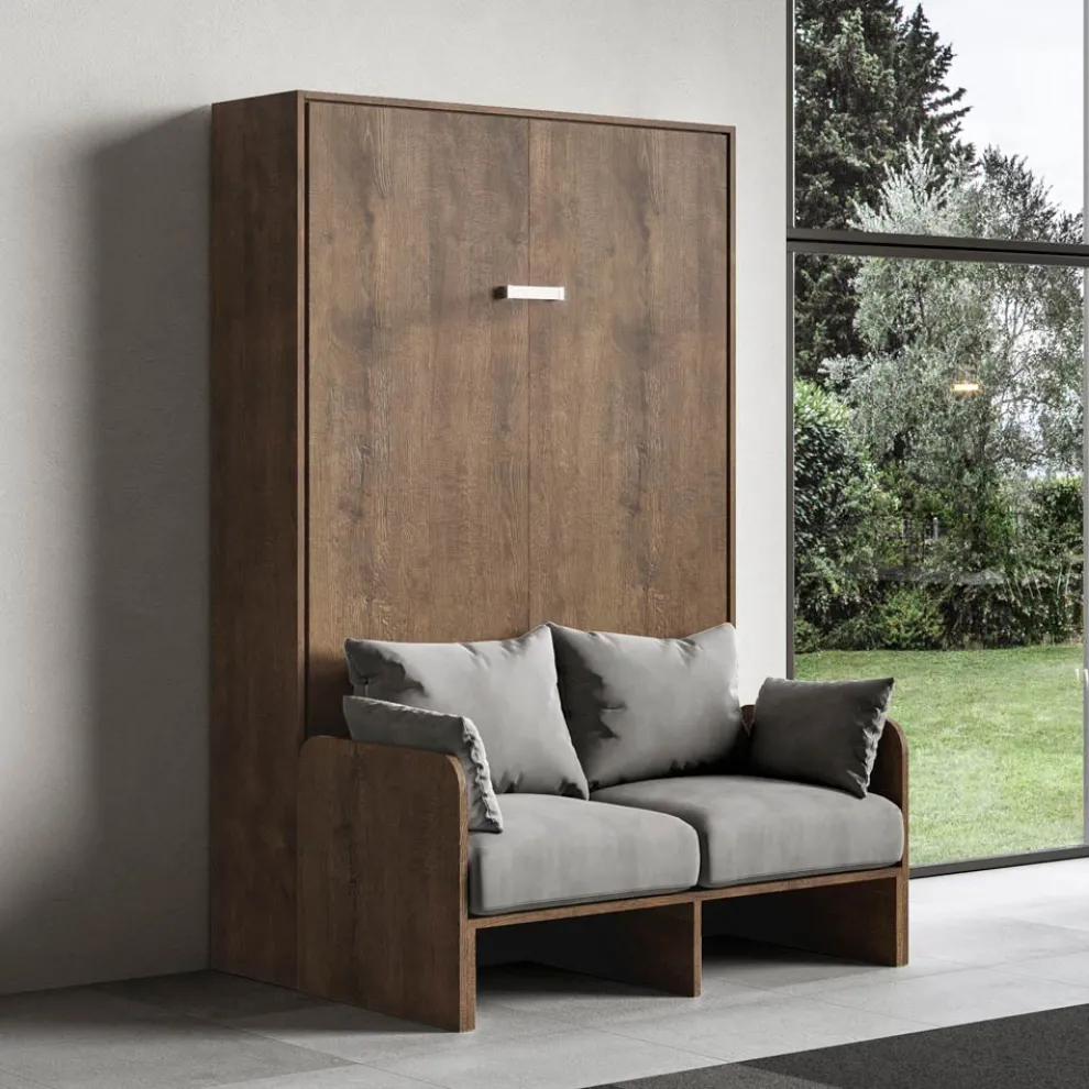 Vertikales Klappbett mit Sofa Made in Italy - Magiccompare