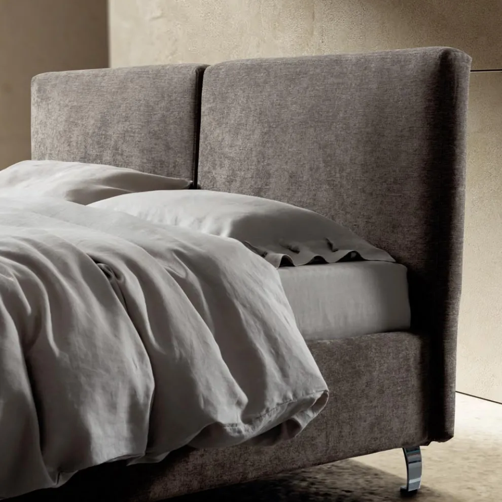 Doppelbett 160x190 mit einteiligem Kopfteil, geteilt in 2 Teile - Ernesto