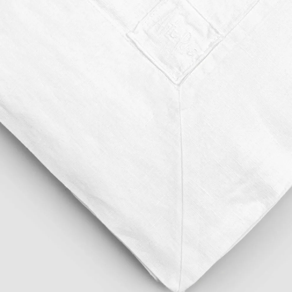 Rechteckige Leinentischdecke mit Kante oder weißer Spitze, Luxusdesign - Davinci