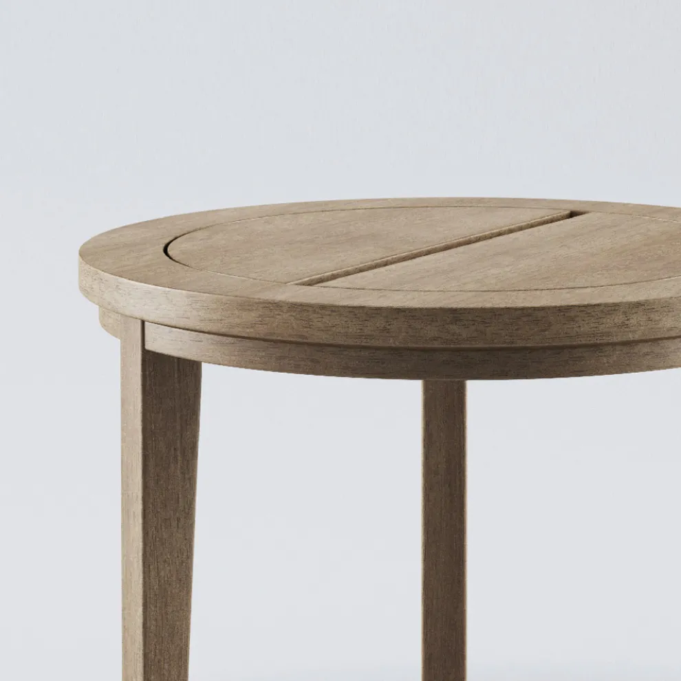 Couchtisch aus Teakholz für den Außenbereich, hergestellt in Italien - Briga