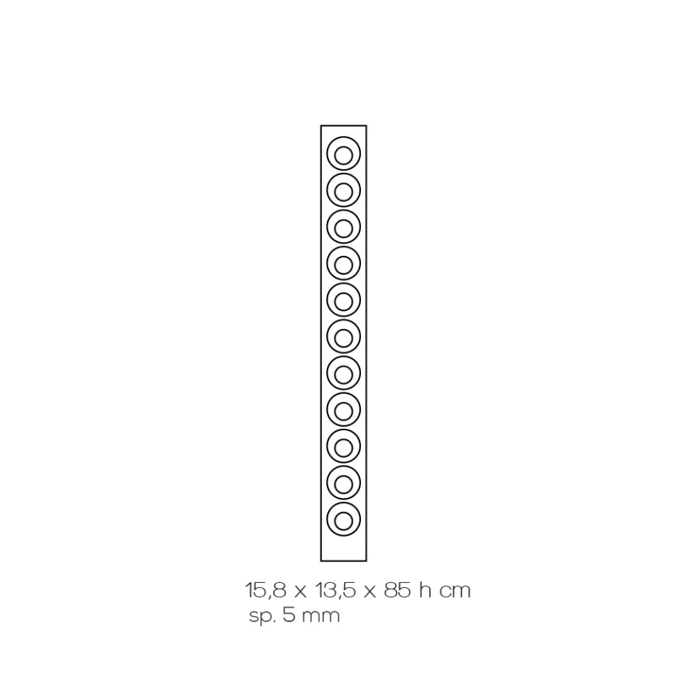 Wand-Weinflaschenhalter aus transparentem Acrylglas - Piccolo