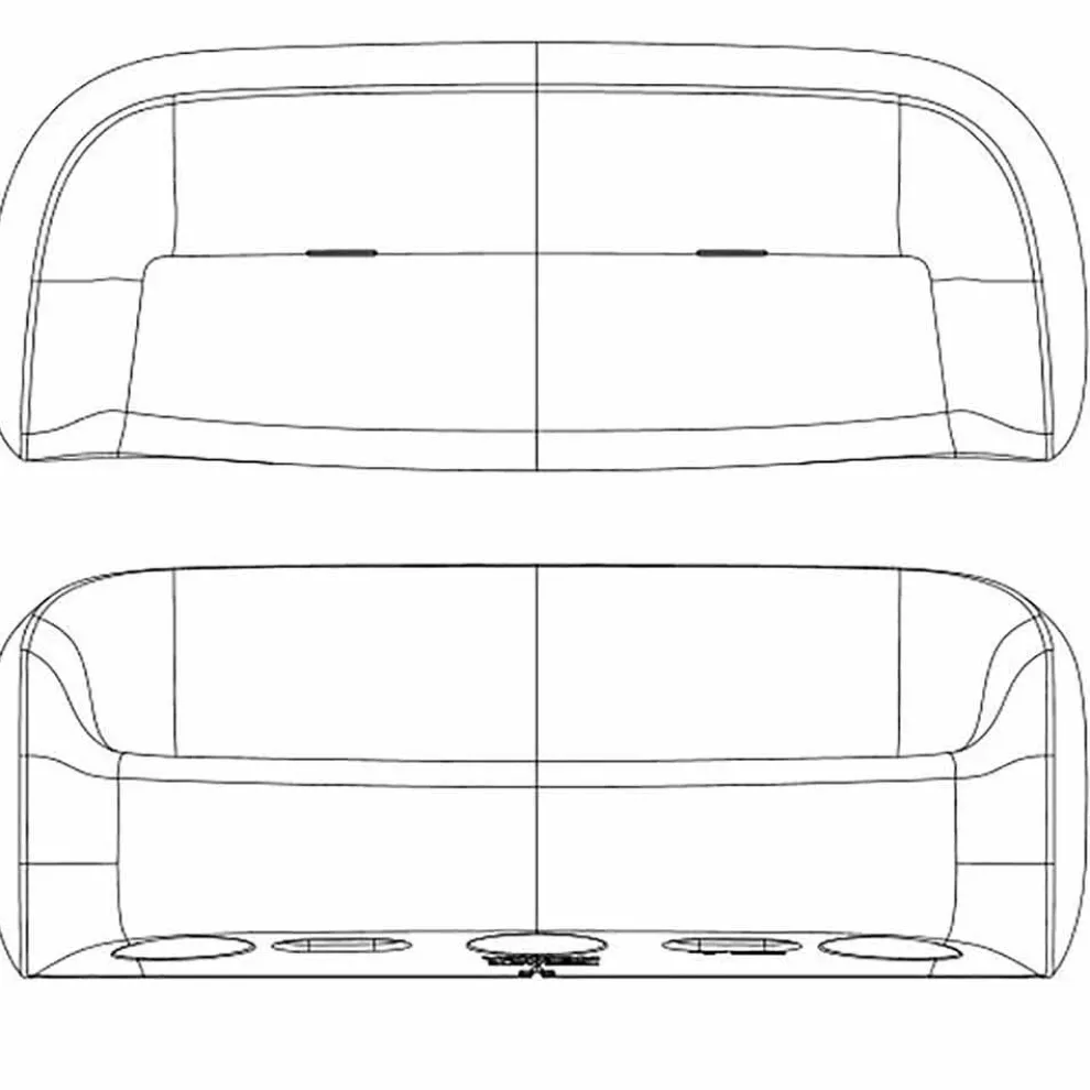 Modernes Outdoor-Sofa aus Polyethylenharz, Blow von Vondom
