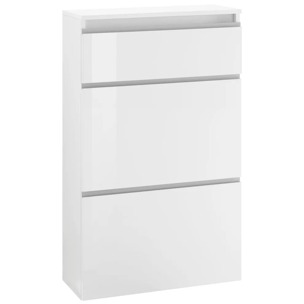 Schuhschrank Weiß oder Anthrazit 3 Türen Nachhaltiges Holzdesign - Emanuelito