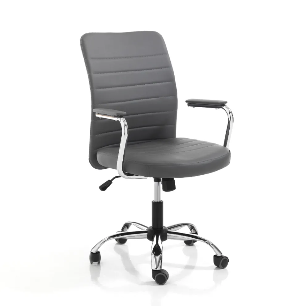 Leder-Bürosessel und verstellbarer Gaslift – Radon