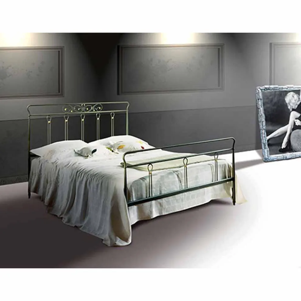 Pan Jugend Queen Size Bett aus Schmiedeeisen in Design