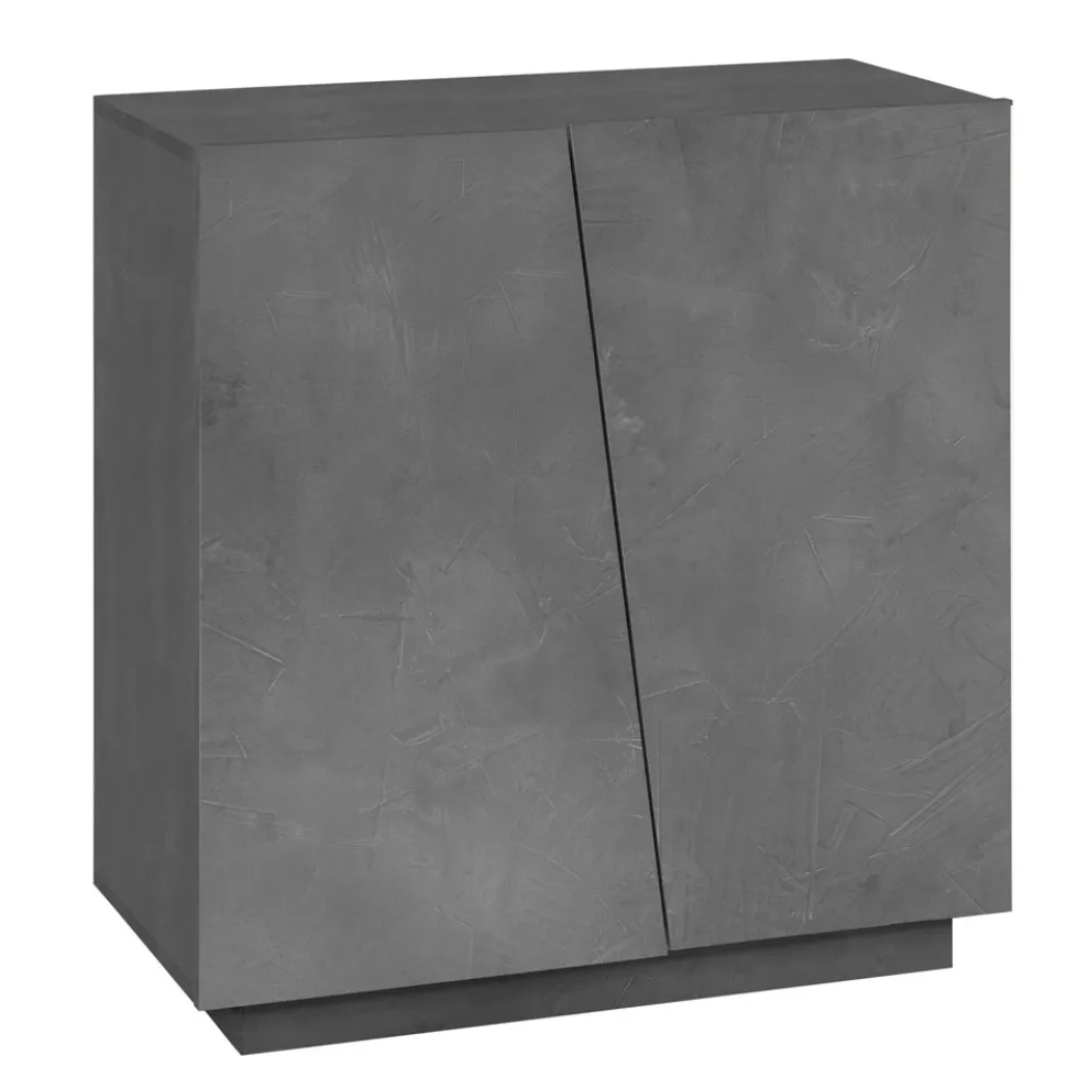 Schuhschrank für Wohnzimmer mit 2 Türen aus Melamin Made in Italy - Popilio