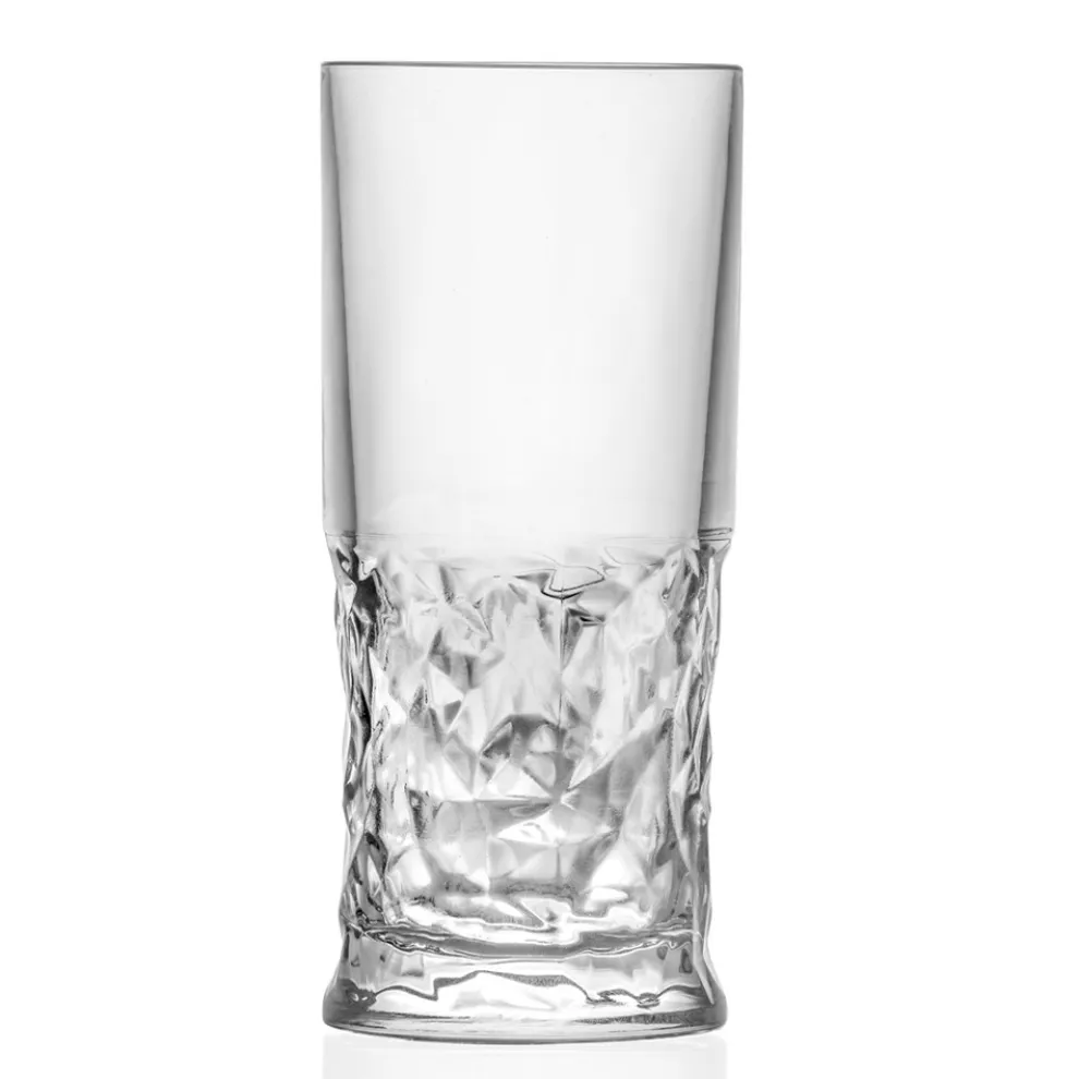 Longdrinkgläser Set in Eco Crystal Square Dekoration 12 Stück - Ritmo