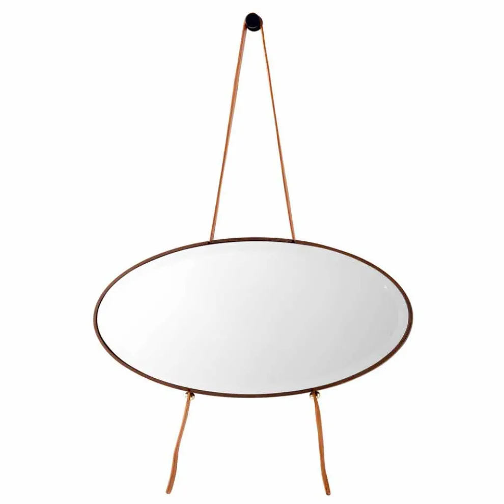 Wand- Bodenspiegel aus Massivholz Grilli York in Italien hergestellt