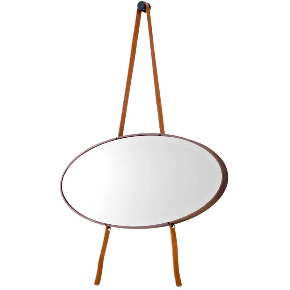 Wand- Bodenspiegel aus Massivholz Grilli York in Italien hergestellt