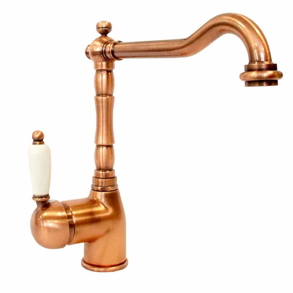 Klassisches Design Messingmischer für Küchenwanne Made in Italy - Carmel