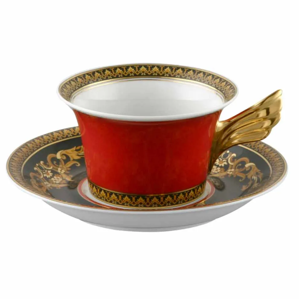 Rosenthal Versace Red Medusa Teetasse modernes Design Porzellan