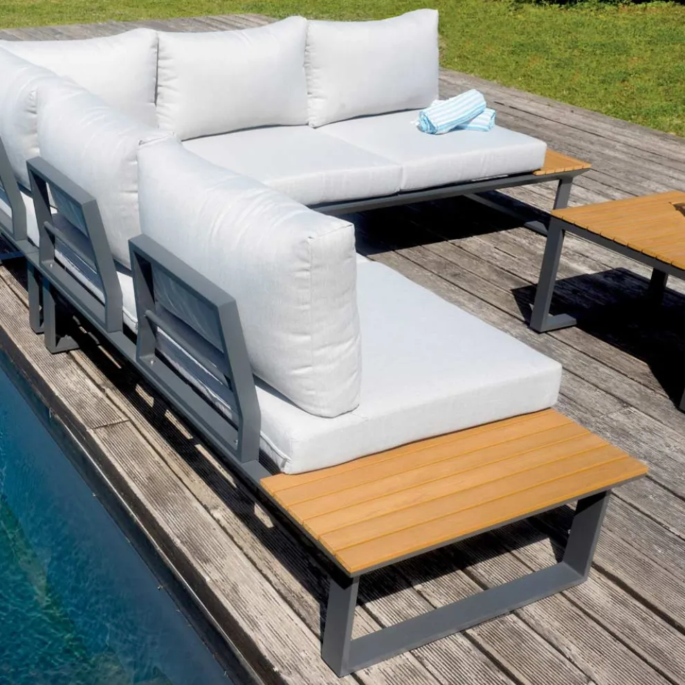 Gartenlounge bestehend aus 2 Sofas und Mitteltisch - Pippo