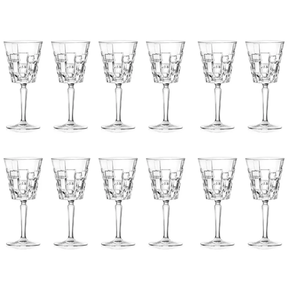 Luxus Dekorierte Öko Kristall Wein- oder Wassergläser 12 Stück - Catania