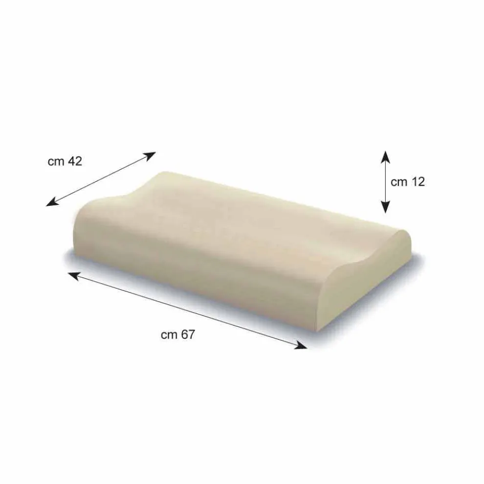 2 ergonomische hypoallergene Kissen aus Memory Foam - Cervical Memory