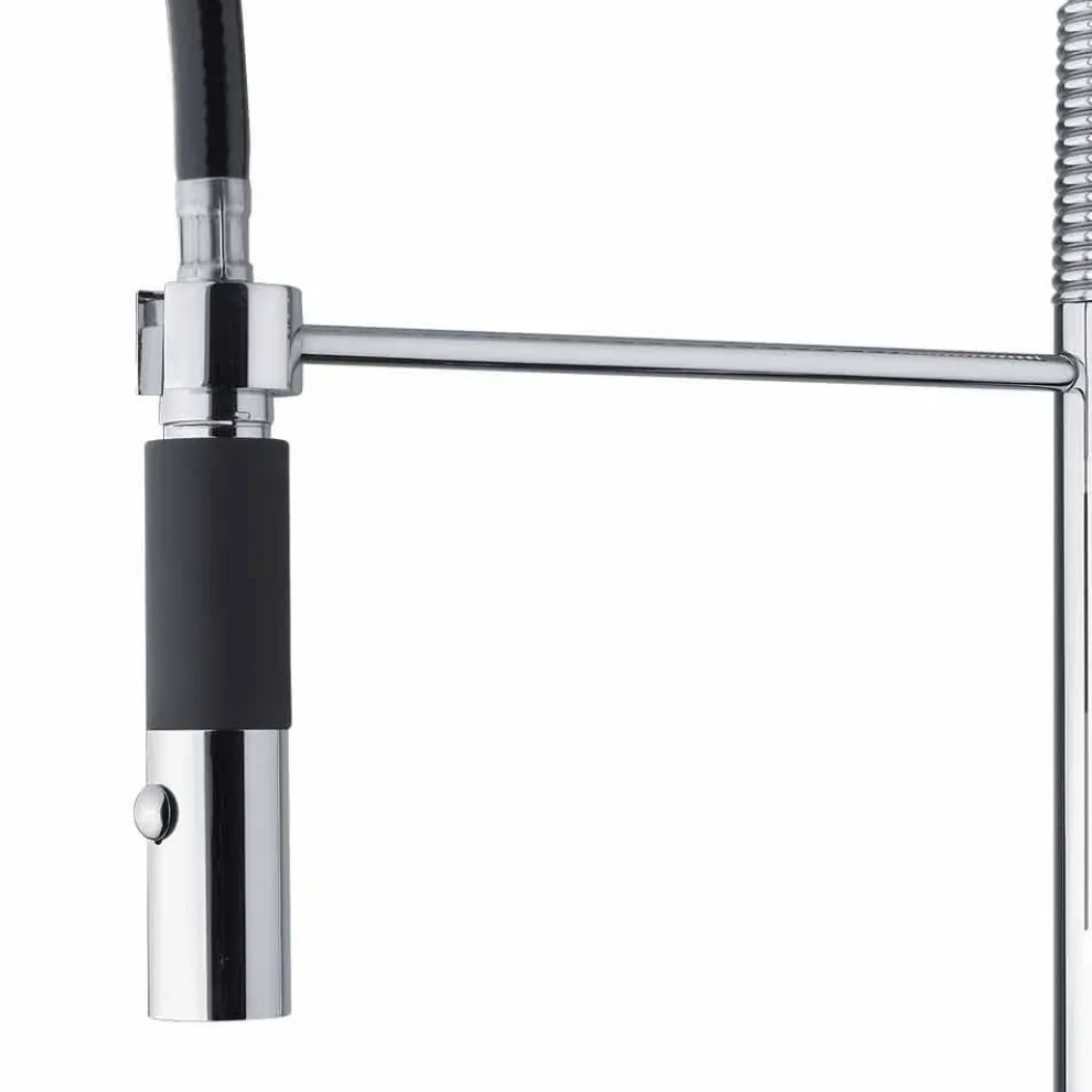 Verstellbarer Spülbeckenmischer aus Messing mit Feder Made in Italy - Keope