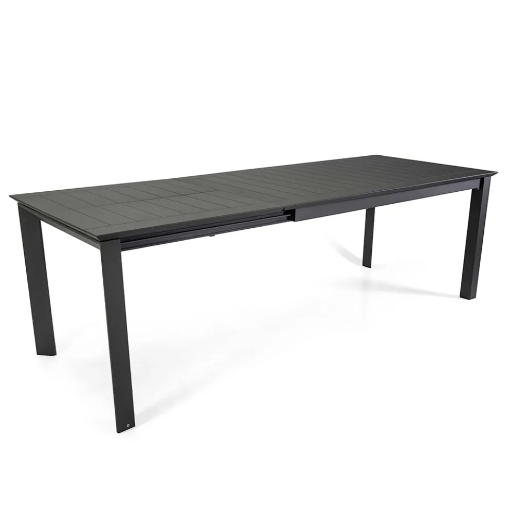 Ausziehbarer Tisch 240 cm aus Aluminium mit verschiedenen Ausführungen - Notebook