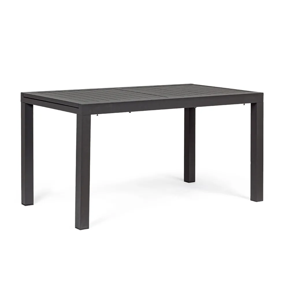 Ausziehbarer Gartentisch Bis 240 cm in Weiß oder Turteltaube Aluminium - Franz