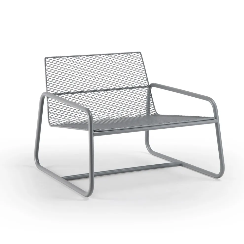 Outdoor Metall Sessel mit Luxuskissen Made in Italy - Karol