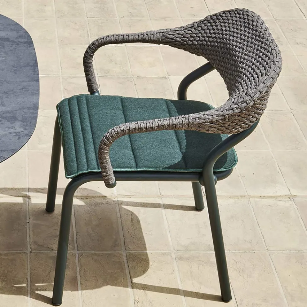 Outdoor-Sessel mit Sitzkissen Made in Italy - Noss by Varaschin
