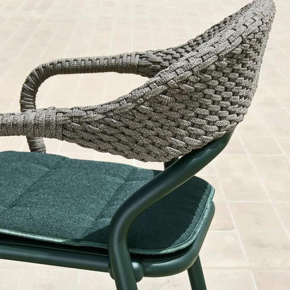 Outdoor-Sessel mit Sitzkissen Made in Italy - Noss by Varaschin