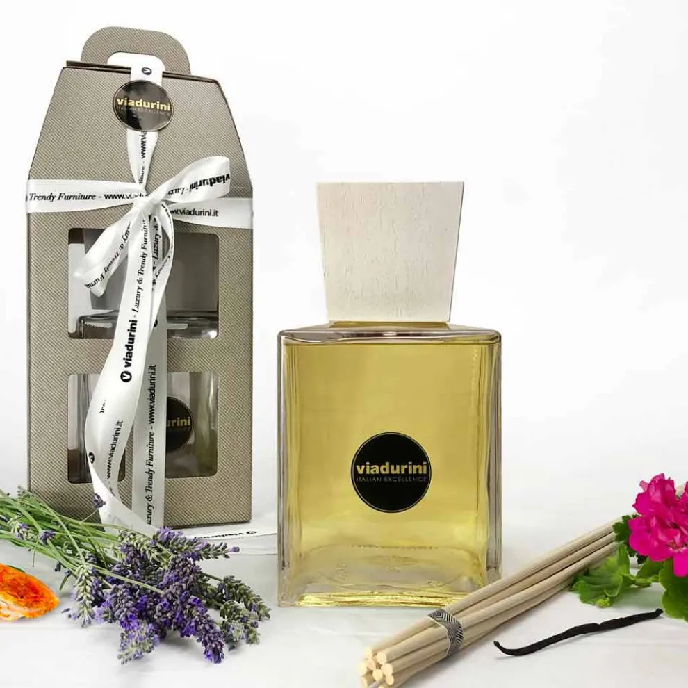 Raumduft Diffuser Amber Duft 2,5 Lt mit Stäbchen - Romaeterna