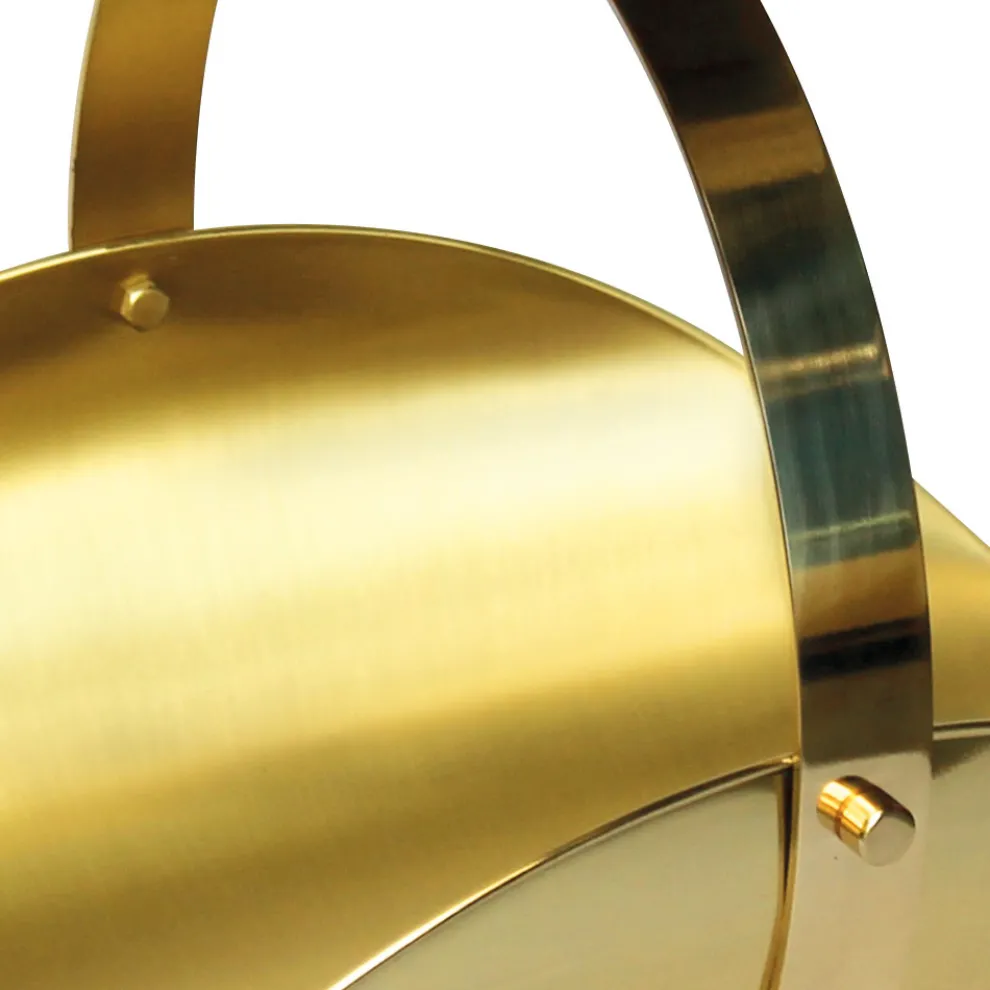 Messingholzhalter mit Griff und 4 Füßen Made in Italy - Tiger