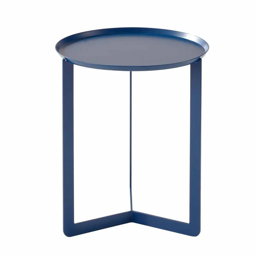 Runder Couchtisch aus Metall im Freien Made in Italy - Stephane