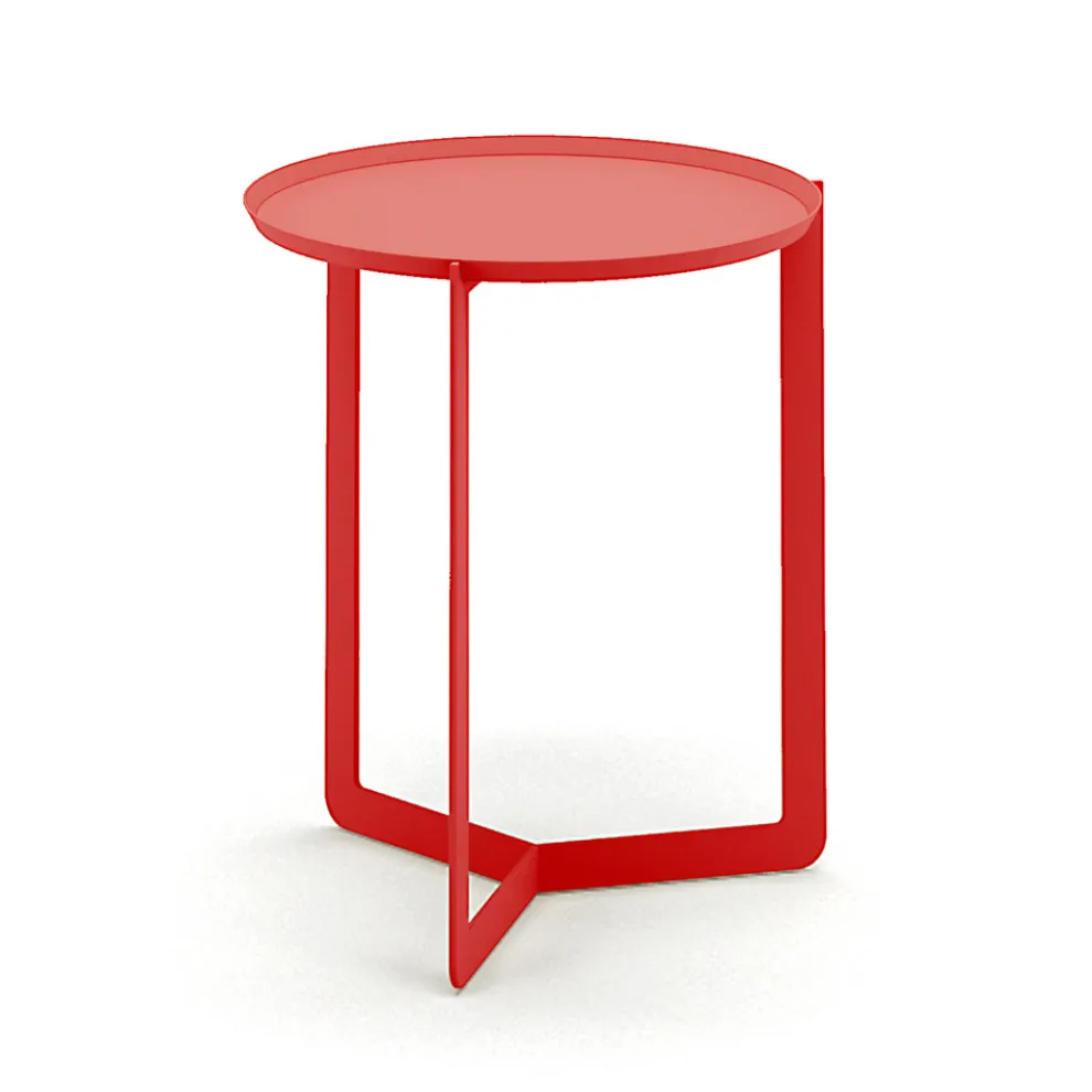 Runder Couchtisch aus Metall im Freien Made in Italy - Stephane