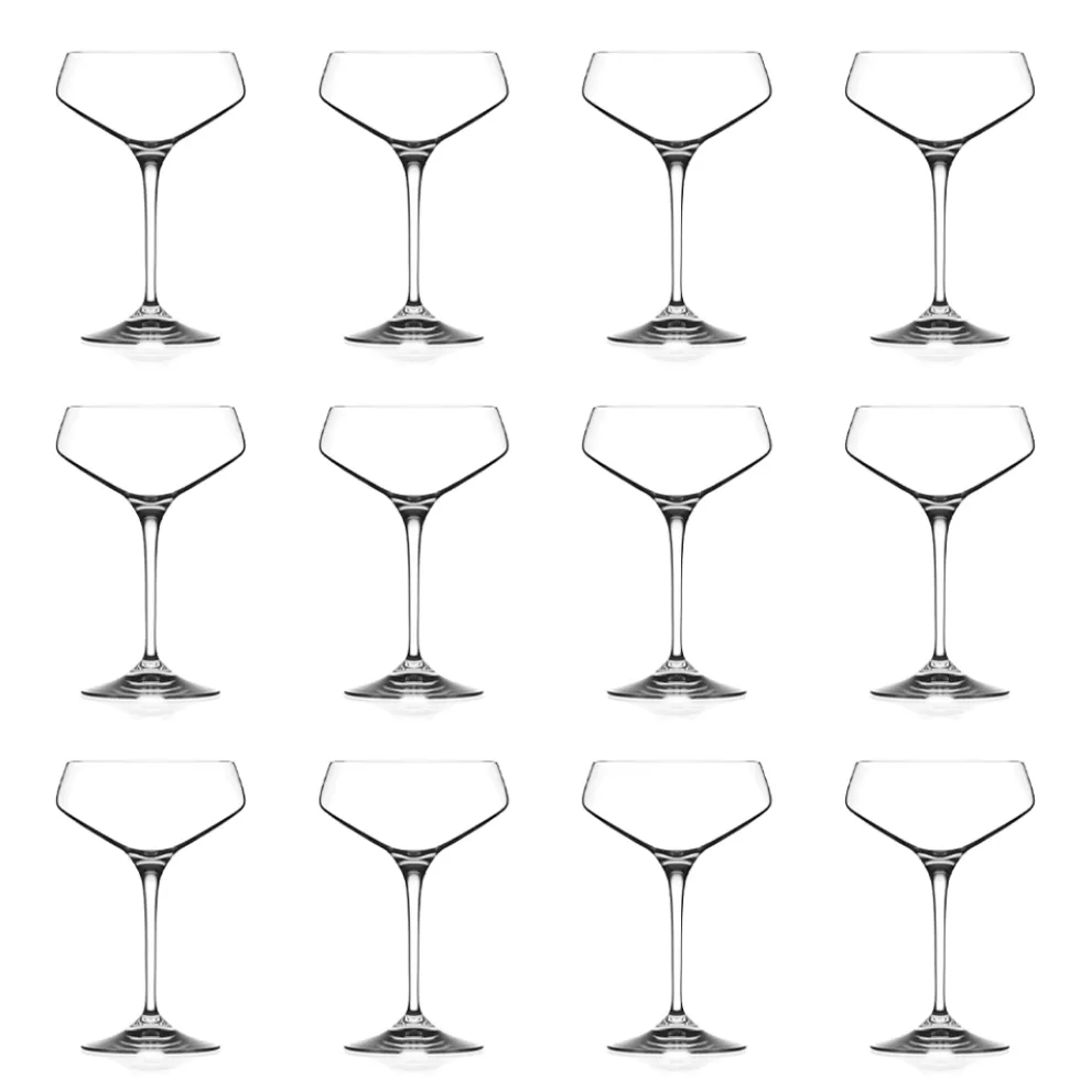Italienischer Ökologischer Kristall Champagner Kelch Set 12 Stück - Etera