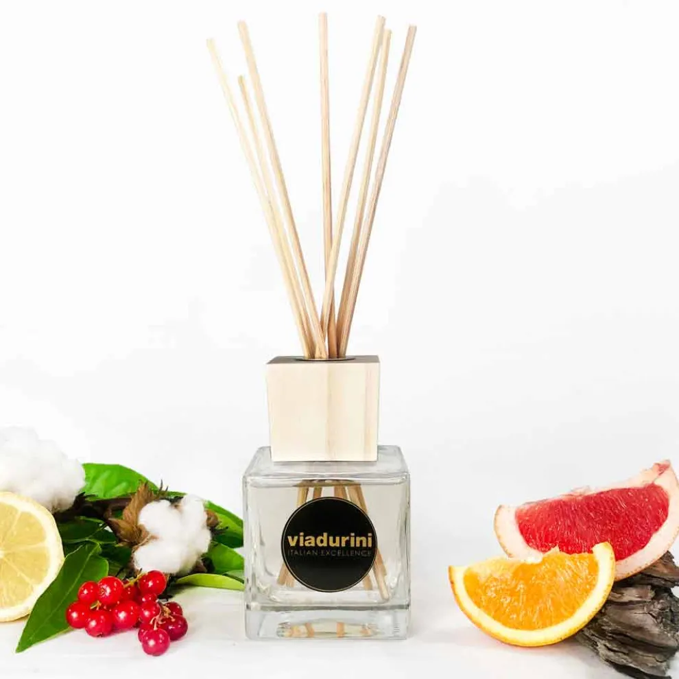 Raumduft Baumwolle und Hanf 200 ml mit Stäbchen - Acquadipositano