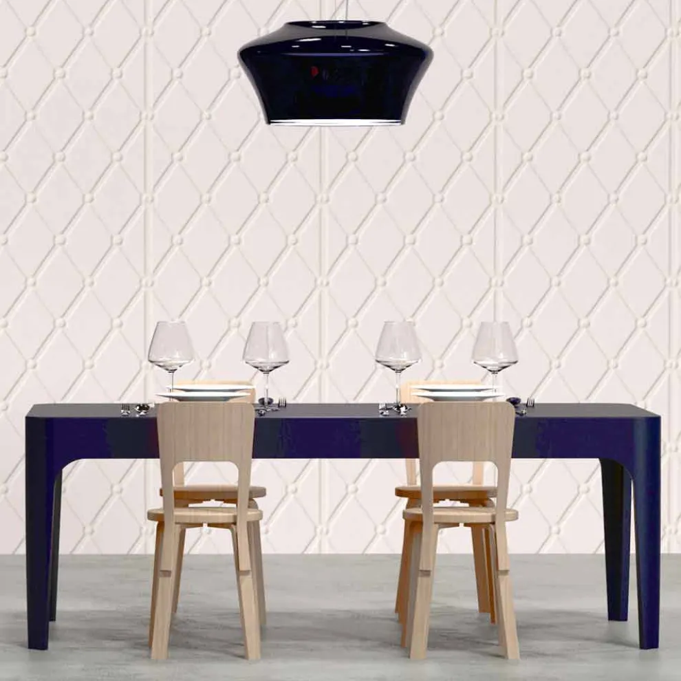 Schreibtisch / Esstisch rechteckig in modernem Design Merlot