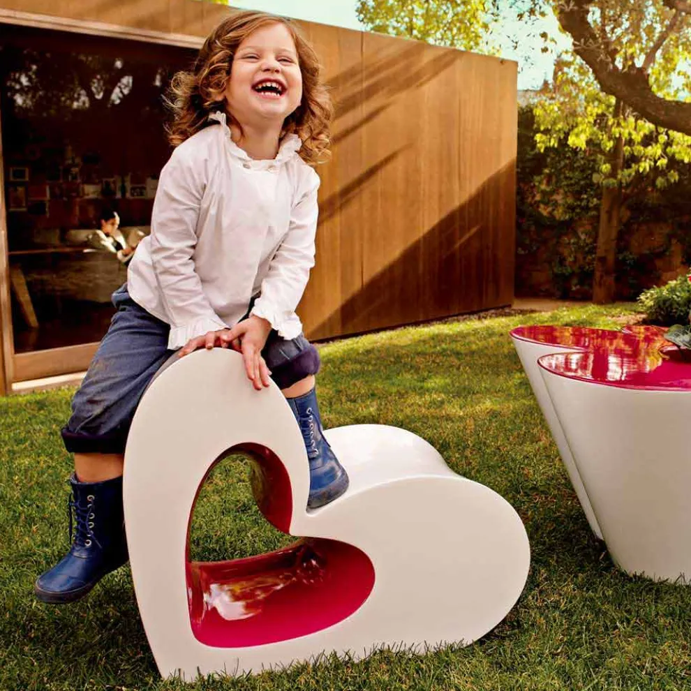 Vondom Agatha Gartenstuhl aus buntem Polyethylen, modernes Design